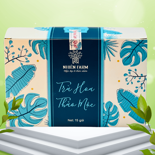 Trà hoa cam quế (30 gói) + Mật ong ngâm Đông Trùng Hạ Thảo (100ml)